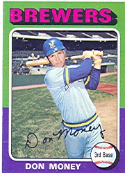 1975 Topps Baseball Cards      175     Don Money